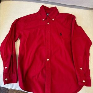 Ralph Lauren Boy’s Classic Red Button-Down Shirt